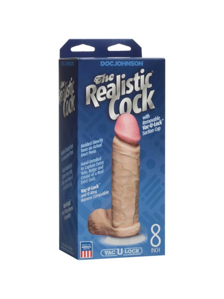 The Realistic Cock Ultraskyn 8 Inch - nss4032071
