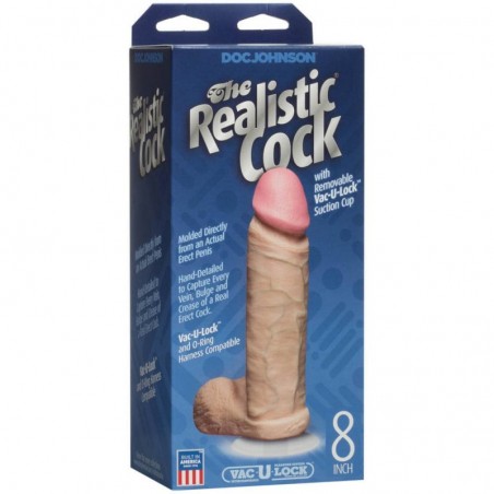 The Realistic Cock Ultraskyn 8 Inch - nss4032071