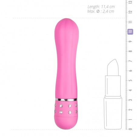 Diamond Vibrator Lined Pink - nss4040009