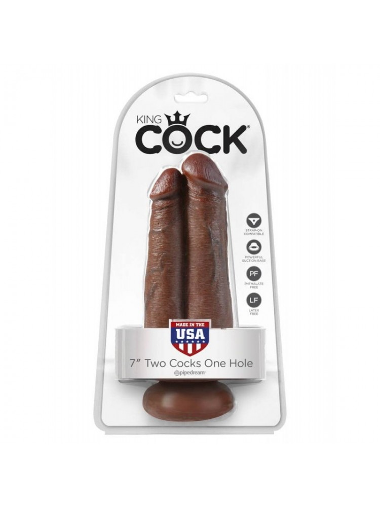 Kink Cock Two Cocks One Hole 7" - nss4030012