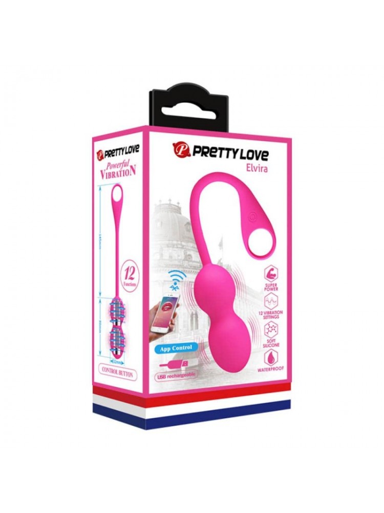 Pretty Love Elvira App Control vibrating Kegel Balls - nss4031050