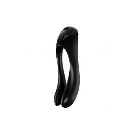 Satisfyer Candy Cane Finger Vibrator Black - nss4031047