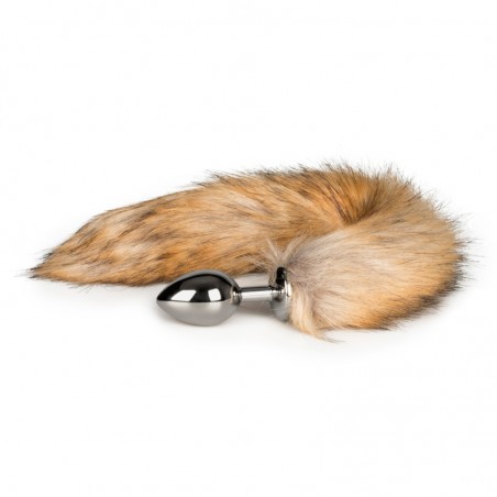 Fox Tail Plug Silver Medium - nss4038139