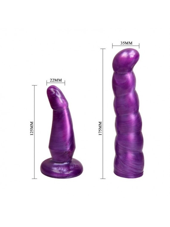 Ultra Female Dual Penetration Harness Strap-On Purple - nss4060056