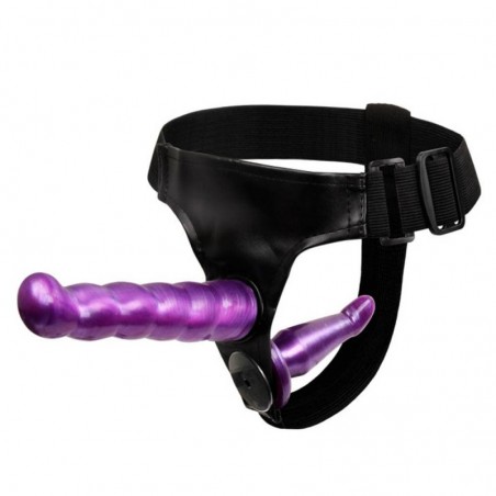 Ultra Female Dual Penetration Harness Strap-On Purple - nss4060056