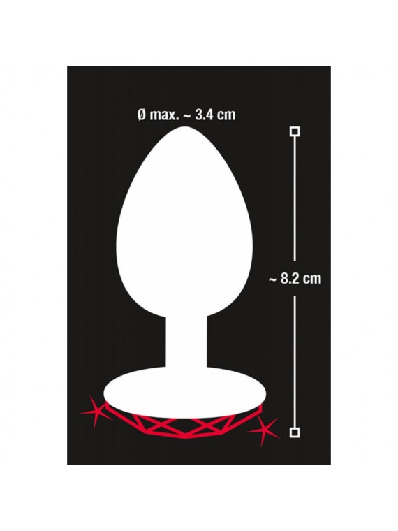 Diamond Anal Plug Heart medium - nss4038147