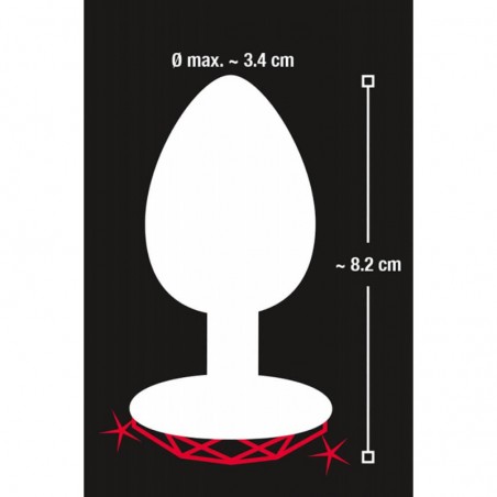 Diamond Anal Plug Heart medium - nss4038147