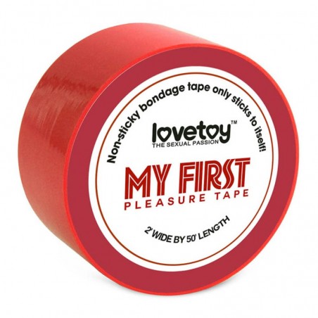 "My First" Non-Sticky Bondage Tape Red - nss4057183