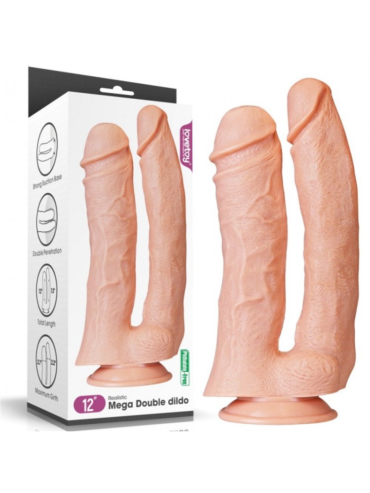 Realistic Mega Double Dildo 12″ - nss4030027