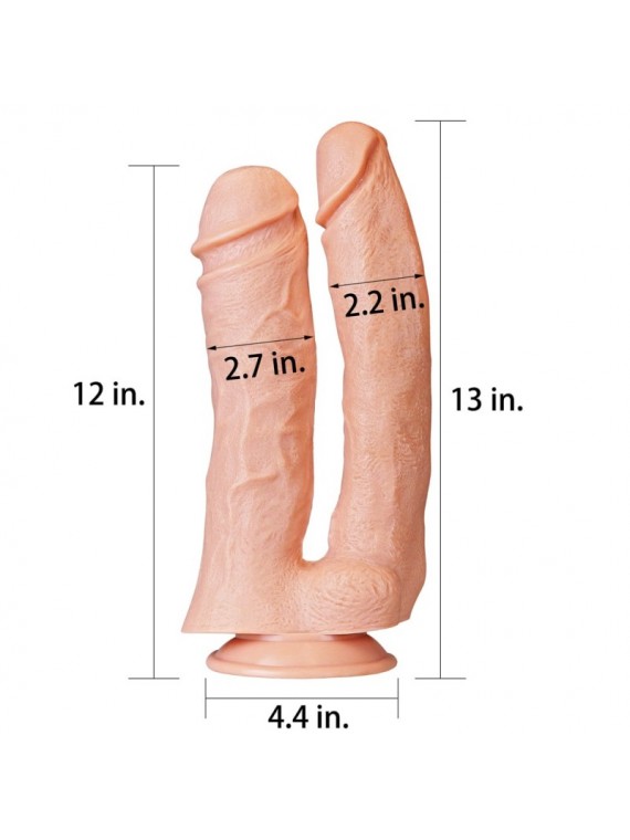 Realistic Mega Double Dildo 12″ - nss4030027