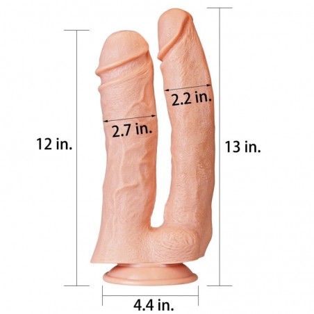 Realistic Mega Double Dildo 12″ - nss4030027