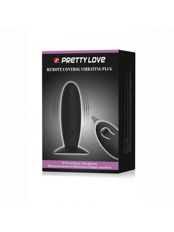 Butt Plug Pretty Love Remote Control Black - nss4038009