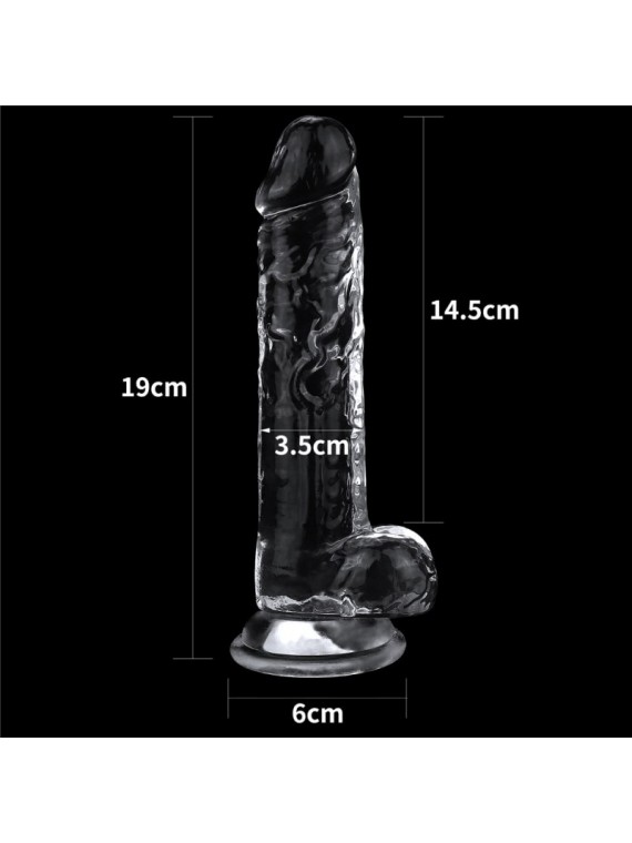 Flawless Clear Dildo 7.5” - nss4032026