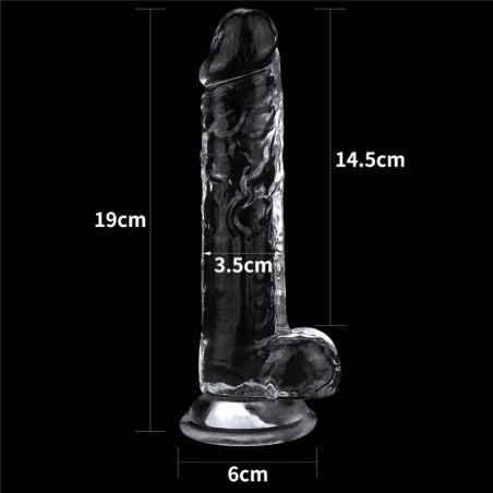 Flawless Clear Dildo 7.5” - nss4032026