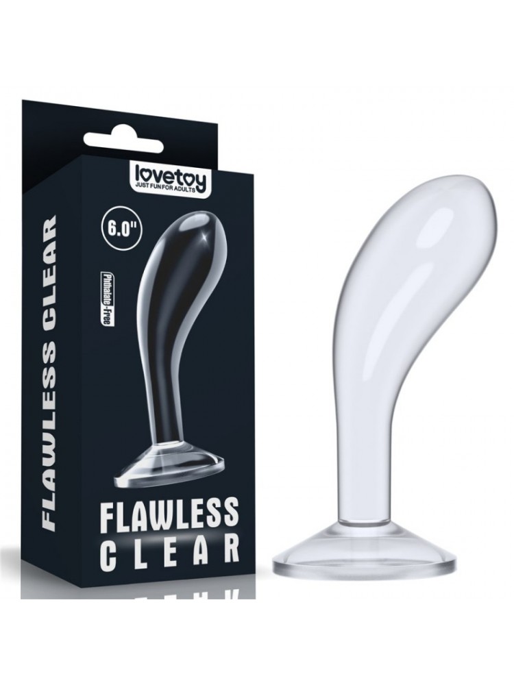 Flawless Clear Prostate Plug 6.0'' - nss4038046