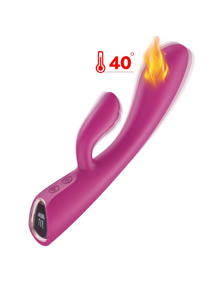 Ruffy Heating Silicone Rabbit Vibrator - nss4031002