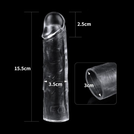 Flawless Clear Penis Sleeve Add 1” - nss4050057