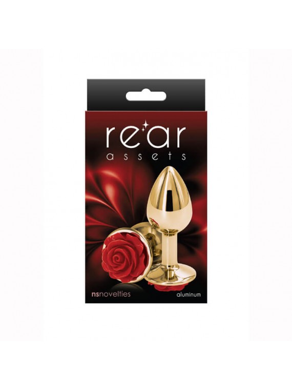 Rose Anal Plug Small Red - nss4038080
