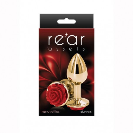 Rose Anal Plug Small Red - nss4038080