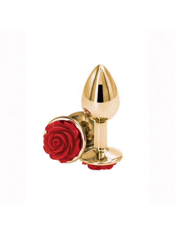 Rose Anal Plug Small Red - nss4038080 Rose Anal Plug Small Red - nss4038080