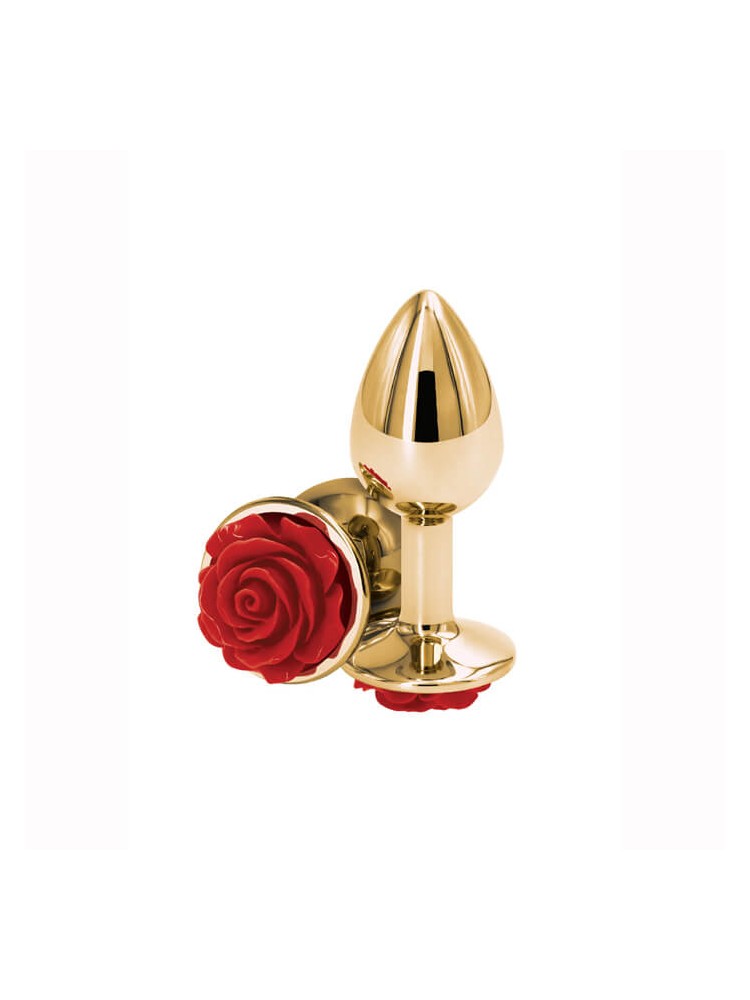 Rose Anal Plug Small Red - nss4038080