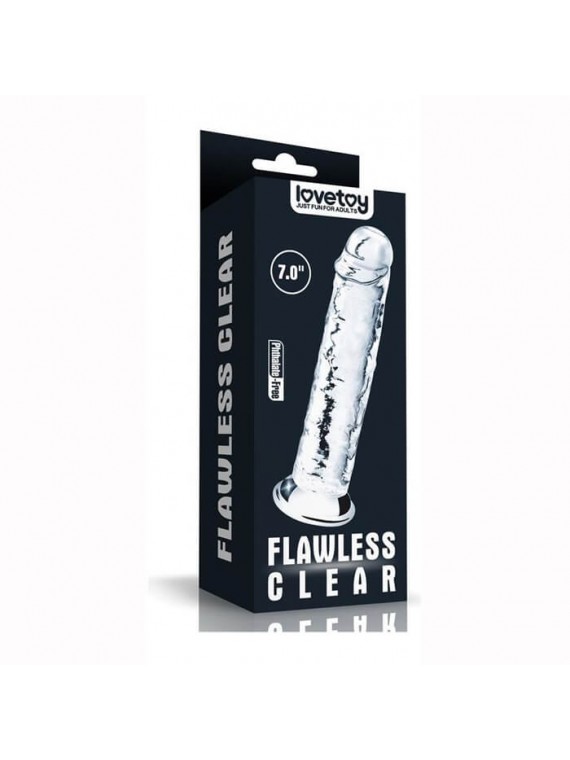 Flawless Clear Dildo 7.0” - nss4032057