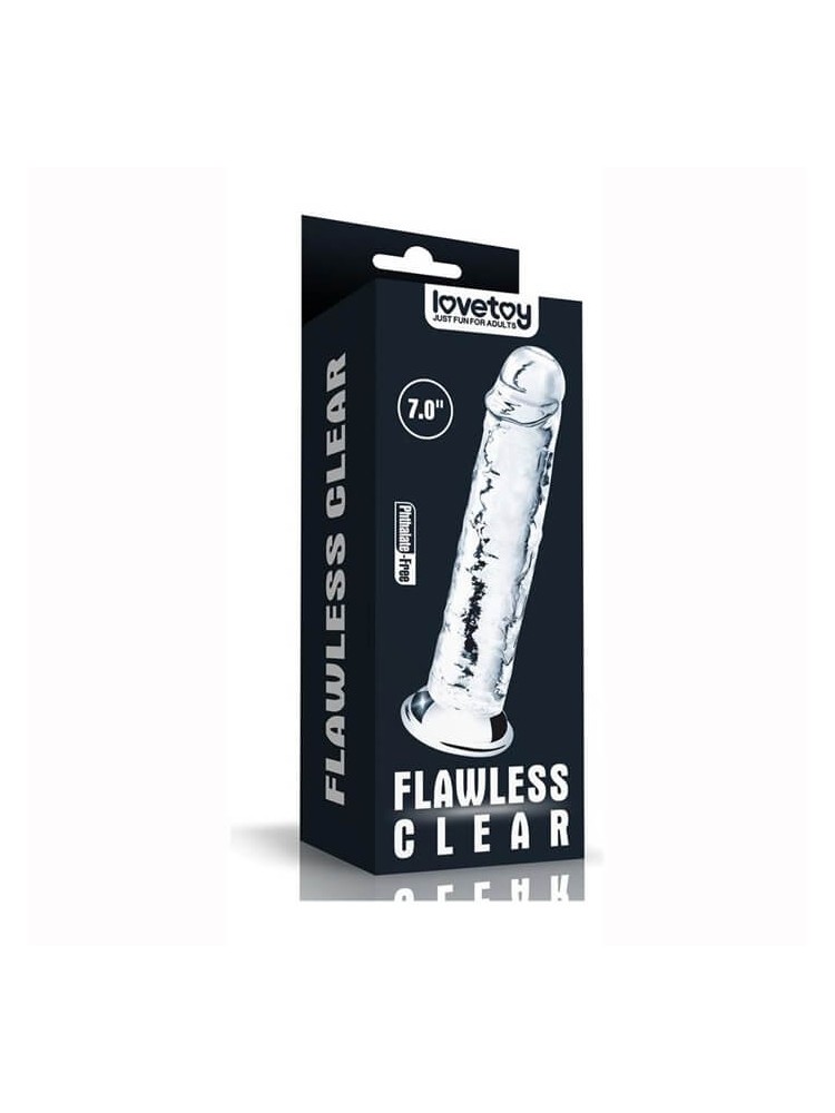 Flawless Clear Dildo 7.0” - nss4032057