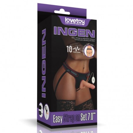 Ingen Vibrating Easy Strapon Set 7.0'' - nss4060010