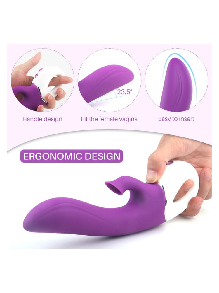 Rabbit Vibrator Isaiah Purple - nss4031049