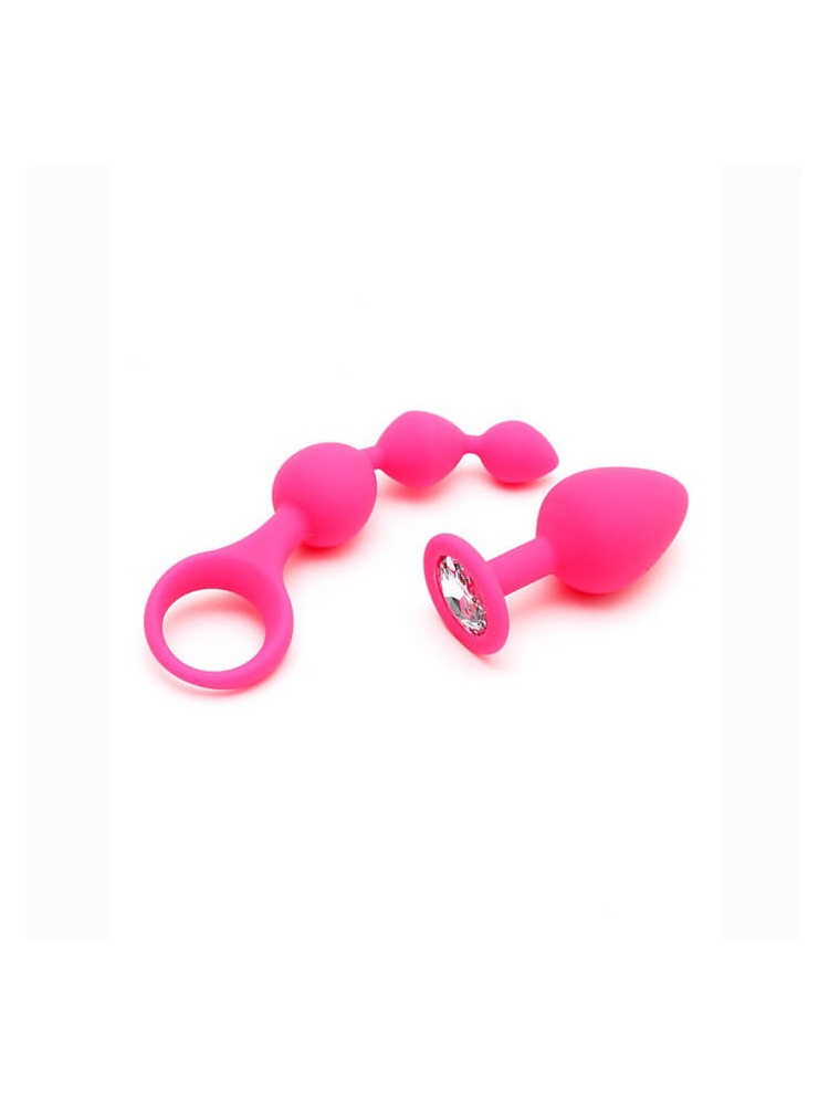 Barcelona Anal Pleasure Play Set Pink - nss4037013