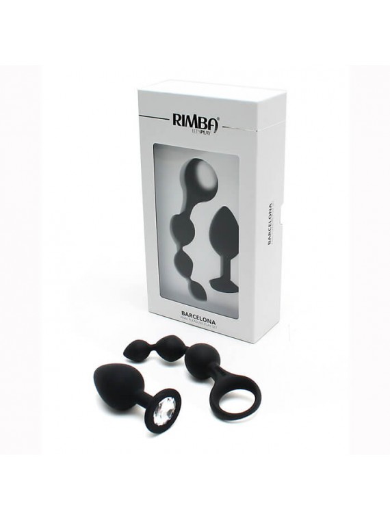 Barcelona Anal Pleasure Play Set Black - nss4037014