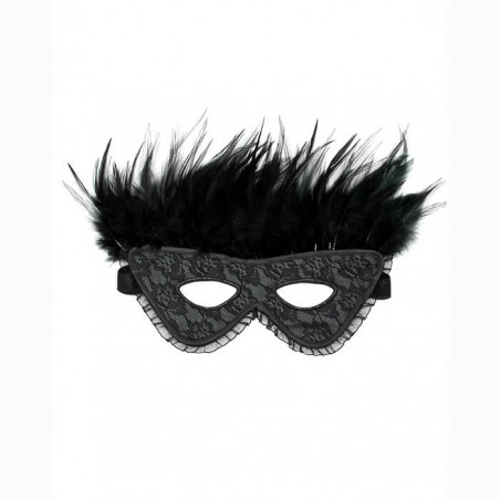 Satin Look Feather Mask - nss4051008