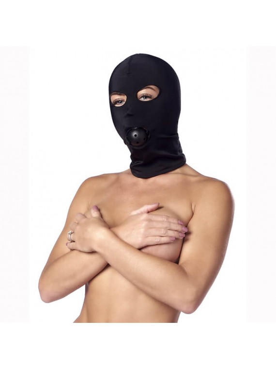 Spandex Hood With Ball Gag - nss4059035