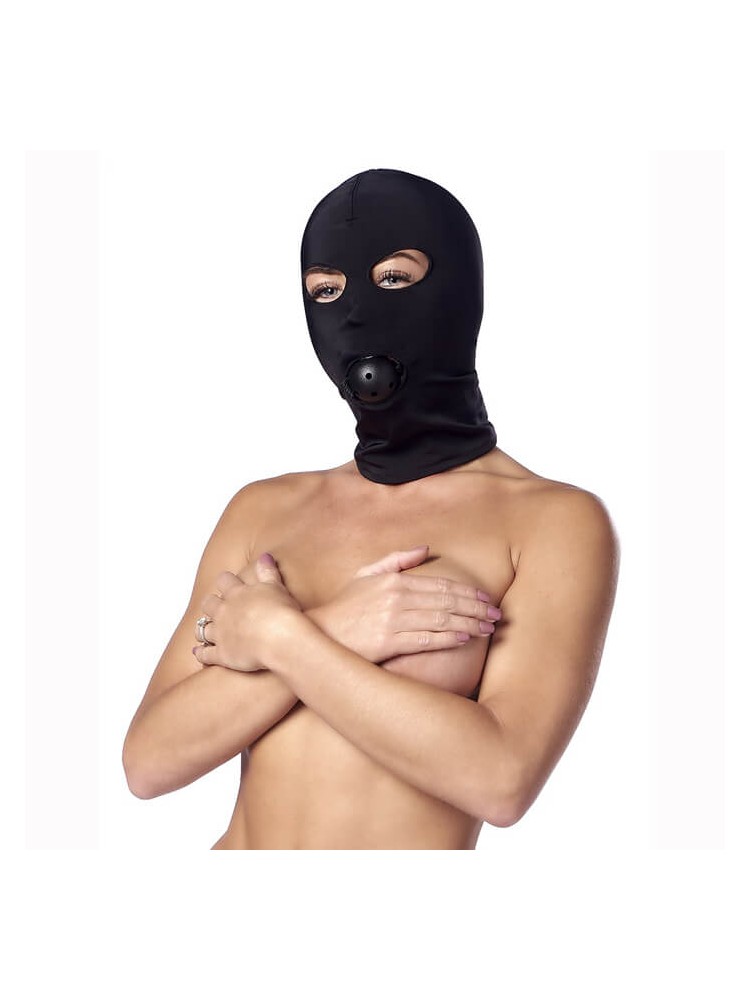 Spandex Hood With Ball Gag - nss4059035