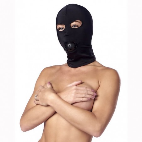 Spandex Hood With Ball Gag - nss4059035