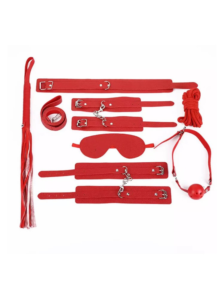 7 Pice BDSM Kit Red - nss4037015