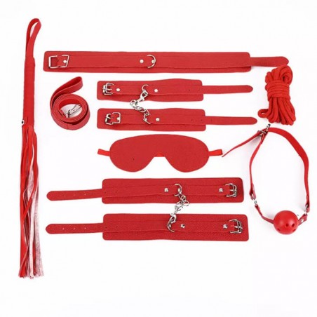7 Pice BDSM Kit Red - nss4037015