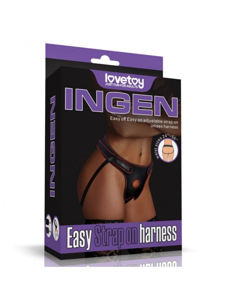 Lovetoy Ingen Easy Strap On Harness Black - nss4060014