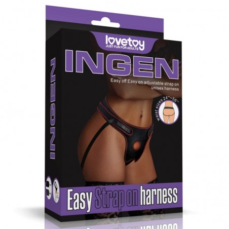 Lovetoy Ingen Easy Strap On Harness Black - nss4060014